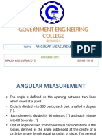 Government Engineering College: Angular Measurement