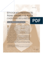 Lemebel o El Poder Cognitivo de La Metáfora PDF