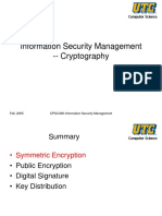 Information Security Management - Cryptography: Computer Science