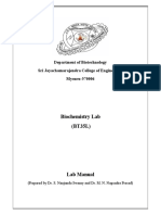 Biochemistry Lab Manual Bt35l