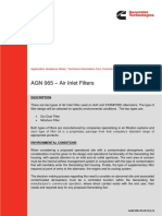 AGN 065 - Technical Guidance on Air Inlet Filters