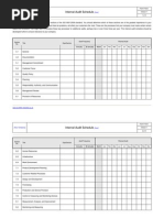 Download Internal Audit Schedule Example by ISO 9001 Checklist SN40398658 doc pdf