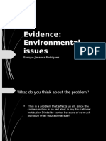 Evidence: Environmental Issues: Enrique Jimenez Rodriguez