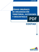 A. Codigo Organico Coordinacion Territorial Descentralizacion Autonomia (Cootad)