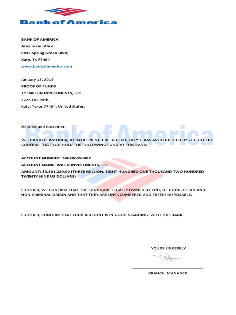 bank of america proof of funds for dinesh 2 | pdf