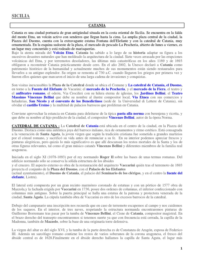 Descubre Catania: Historia y Cultura | PDF | Palermo | Sicilia, image size:768x1024