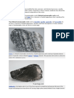 Gneiss Phyllite Schist Slate: Non-Foliated Metamorphic Rocks Such As