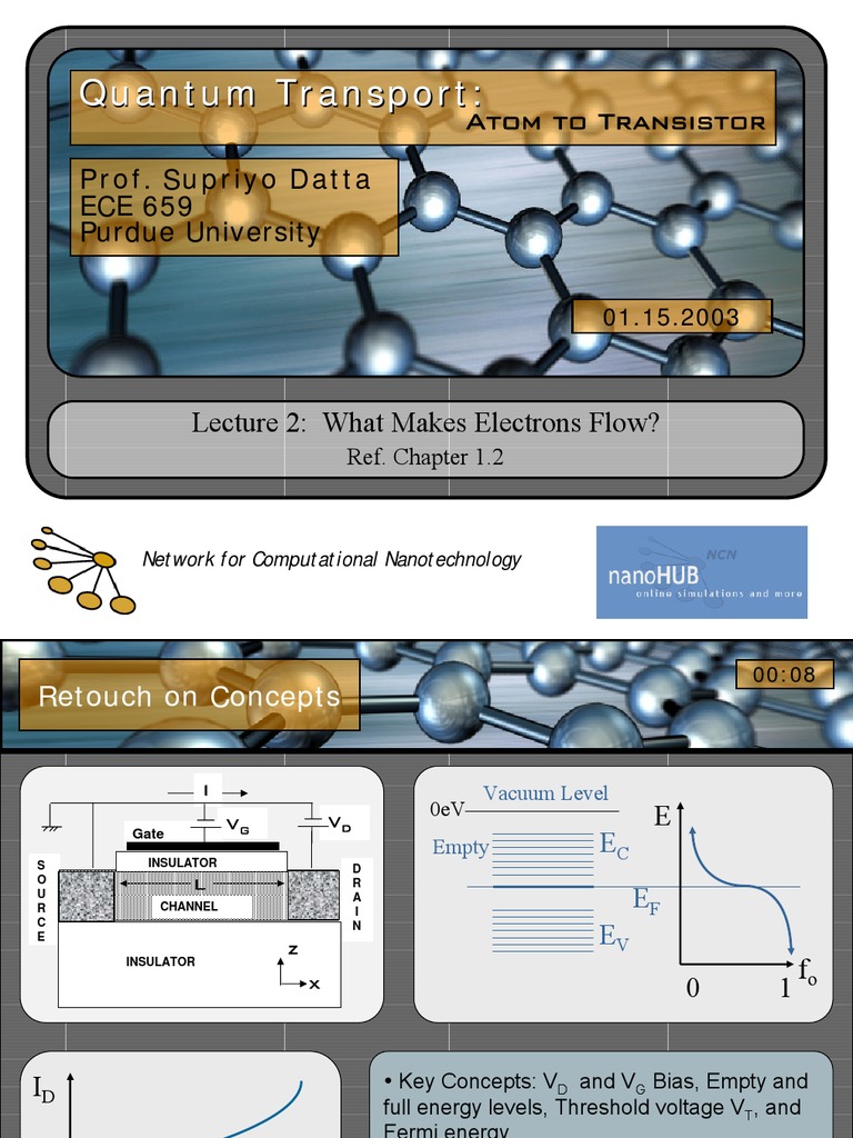 Quantum Transport Atom to Transistor,What Makes Electrons Flow