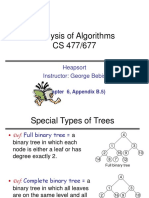 Analysis of Algorithms CS 477/677: Heapsort Instructor: George Bebis