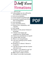 Positive Affirmations Self Love PDF