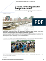 Consorcio Peleará Por La Vía Judicial El Manejo de Río Piura - El Tiempo