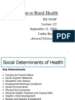 Introduction to Social Determinants of Rural Health
