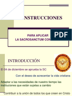 Instrucciones: para Aplicar La Sacrosanctum Concilium