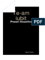 Te-am Iubit - Poezii filozofice de Sorin Cerin (Romanian edition)