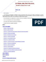 Decreto Legislativo #1094 - Codigo Penal Militar Policial PDF