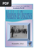 Modelos de Discursos. 2012