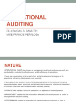 Operational Auditing: Ellysa Gail S. Camutin Mike Francis Peñalosa