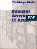 Türkkaya Ataöv - Bilimsel Araştırma El Kitabı
