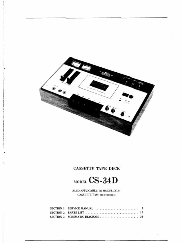 Akai CS-34D Service Manual | PDF