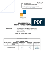 Procedimiento Juntas Frías