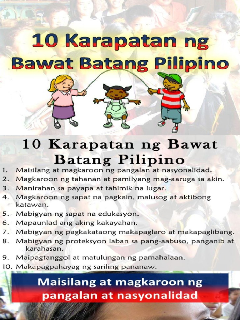 Karapatan NG Bata | PDF