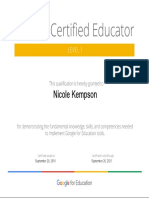 Gce 1 Certificate