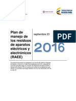 Plan de Manejo de RAEE 2016