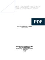 Análisis y minimización de pérdidas de B2 en la cadena de suministro Mansilla-Apiay