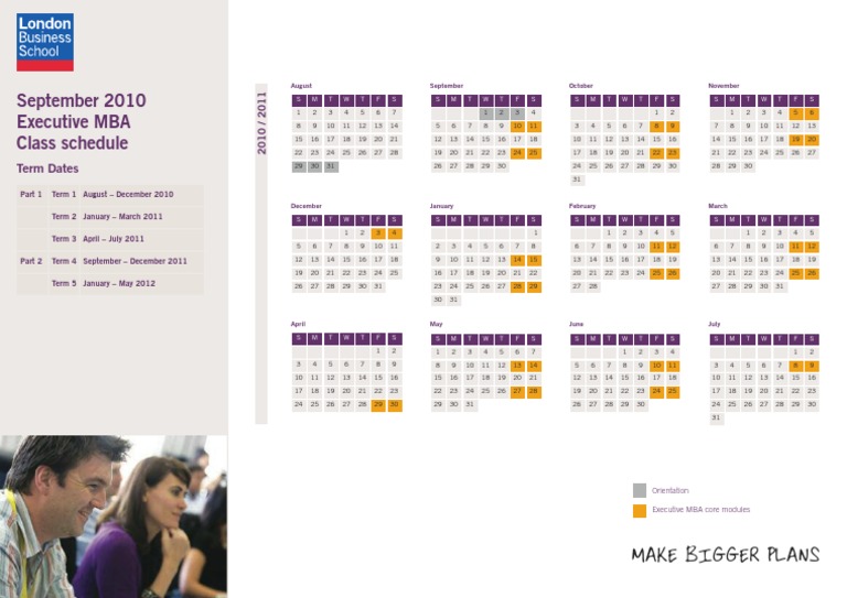 Columbia EMBA Class Schedule 2010-2012 | PDF | Business