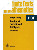 Real and Functional Analysis - Serge Lang -