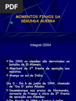 História Geral PPT - Segunda Guerra Mundial - Final