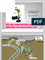 WATER (Prevention and Control of Pollution) ACT: Shubham Gupta, Shivam Bajpai, "Vit University"