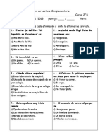 Evaluación de Lectura Complementaria. Esqueleto de