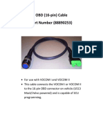 OBD (16-Pin) Cable Part Number (88890253)