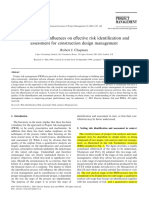 Chapman 2001 The Controlling Influences On Efective Risk Identification and