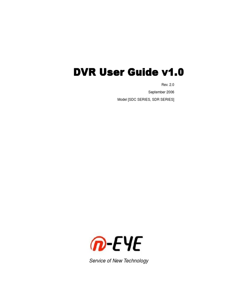 nEYE PC DVR User Guide PDF | PDF | Digital Video Recorder | Digital ...