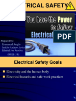 Electrical Safety: Prepared By: Emmanuel Areglo Jericho Andrew Javier Edmhel Jon Reselva (BSEE-3B)