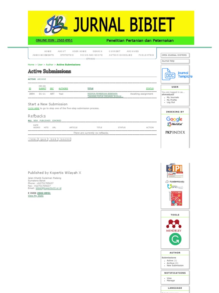 Active Submissions Ahmad Yazi Pdf Online Services World Wide Web