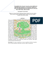 Analisis Pengaruh Two Staged Coagulation Dengan Menggunakan Biji Kelor (Moringa Oleifera) Sebagai Koagulan Dalam Menurunkan Kandungan Logam Fe Dan MN Pada Air Tanah