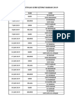 Jadual Ijtima' Harian Guru