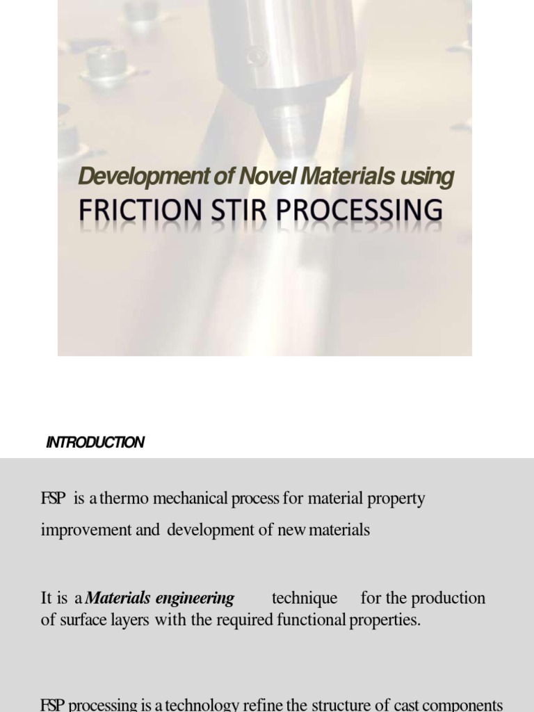 Friction Stir Processing for Surface Composites | PDF | Microstructure ...