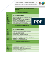 Actividades Preliminares