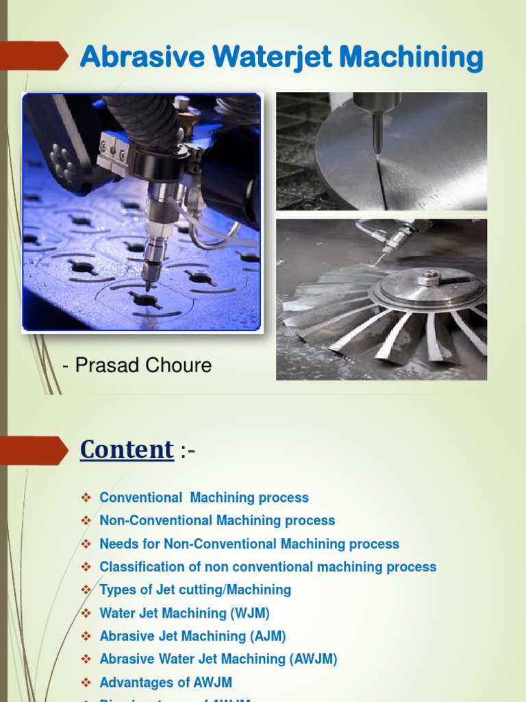 Abrasive Waterjet Machining Machining Nozzle