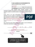 4 - DECLARACAO DE RENDA MEMBRO DA FAMILIA SEM RENDIMENTOS Maior de 18 Anos PDF