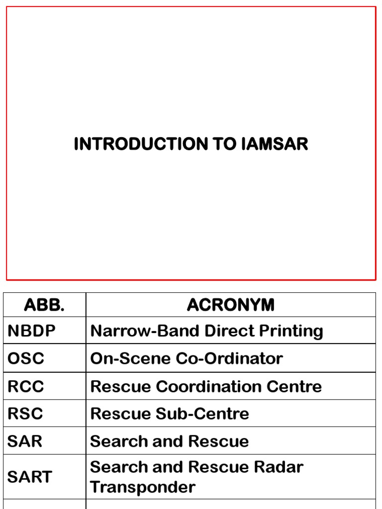 IAMSAR Volume 2: Mission Coordination | PDF | Search And Rescue | Rescue