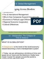 Managing Across Borders: Chapter 3: Global Management