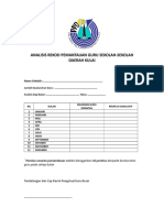 Borang Analisis Pemantauan Guru - Kad Rekod Pemantauan