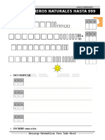 12 Números Naturales Hasta 999 Segundo de Primaria