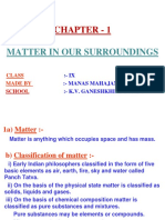 Chapter - 1: Matter in Our Surroundings