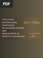 International Symposium Proceeding - Keraton Yogyakarta 2019 PDF | PDF